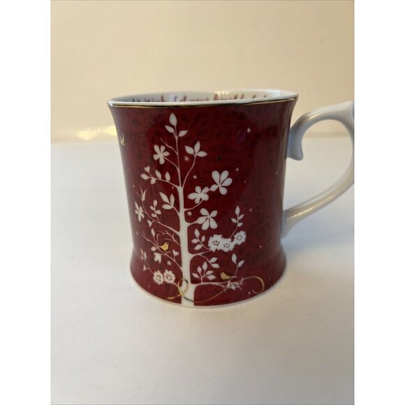 Starbucks Coffee Mug Let Your Heart be Light Wish by Rosanna 12oz 2009 Red Gold - Picture 1 of 7